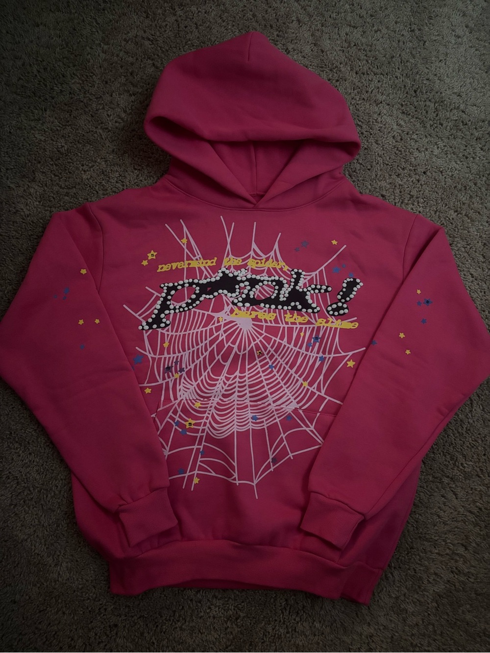 Pink Sp5der hoodie
